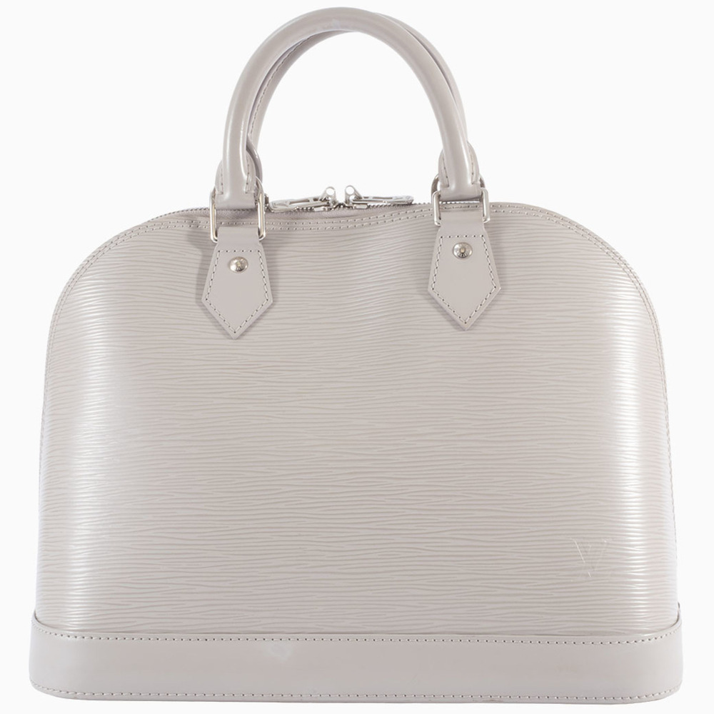 Louis Vuitton Alma PM Handbag M40621 Epi Leather Grey White Women's Gray LOUI...